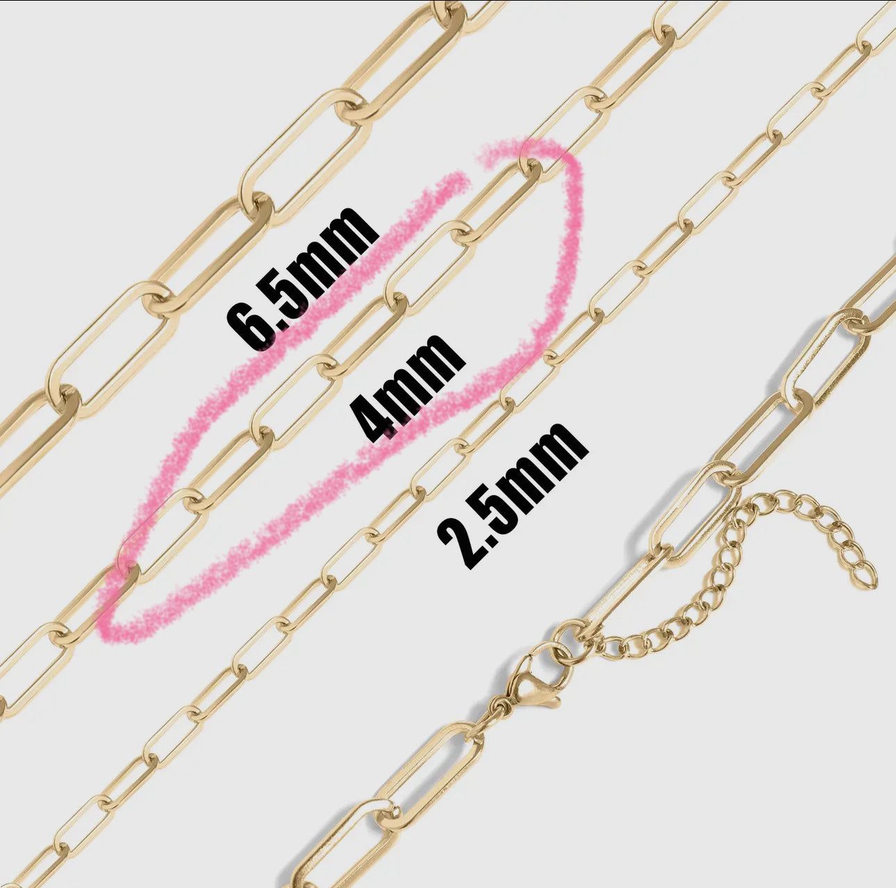 Luna Paperclip Chain Necklace