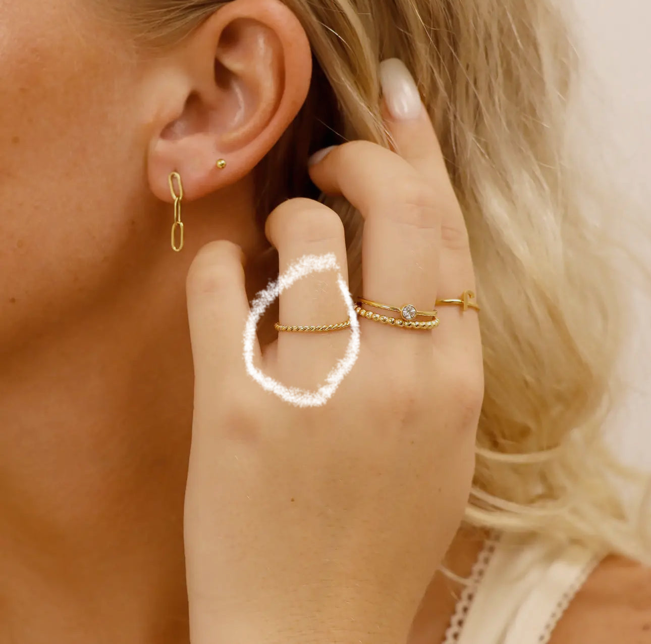 Hailey Braided Stacking Ring