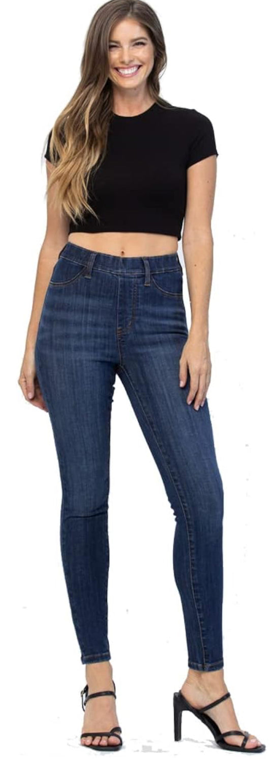 Judy Blue Pull On Tummy Control Skinny Jeans