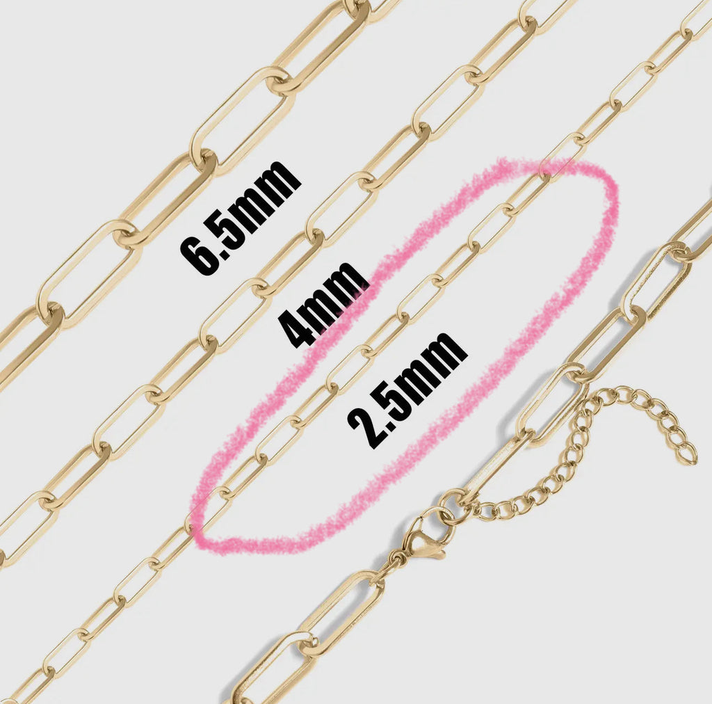 Luna Paperclip Chain Necklace