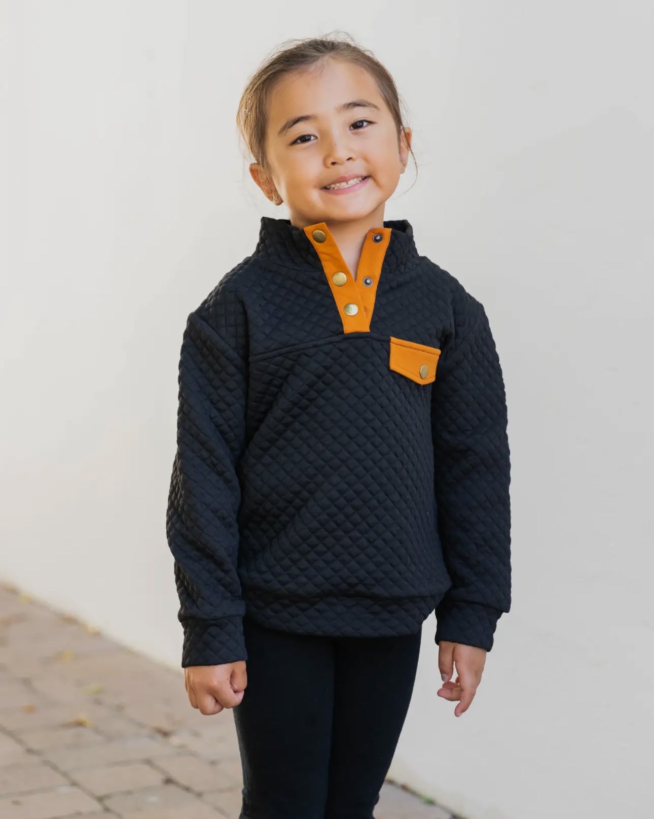 Little Girls Quilted Kennedy Pullover