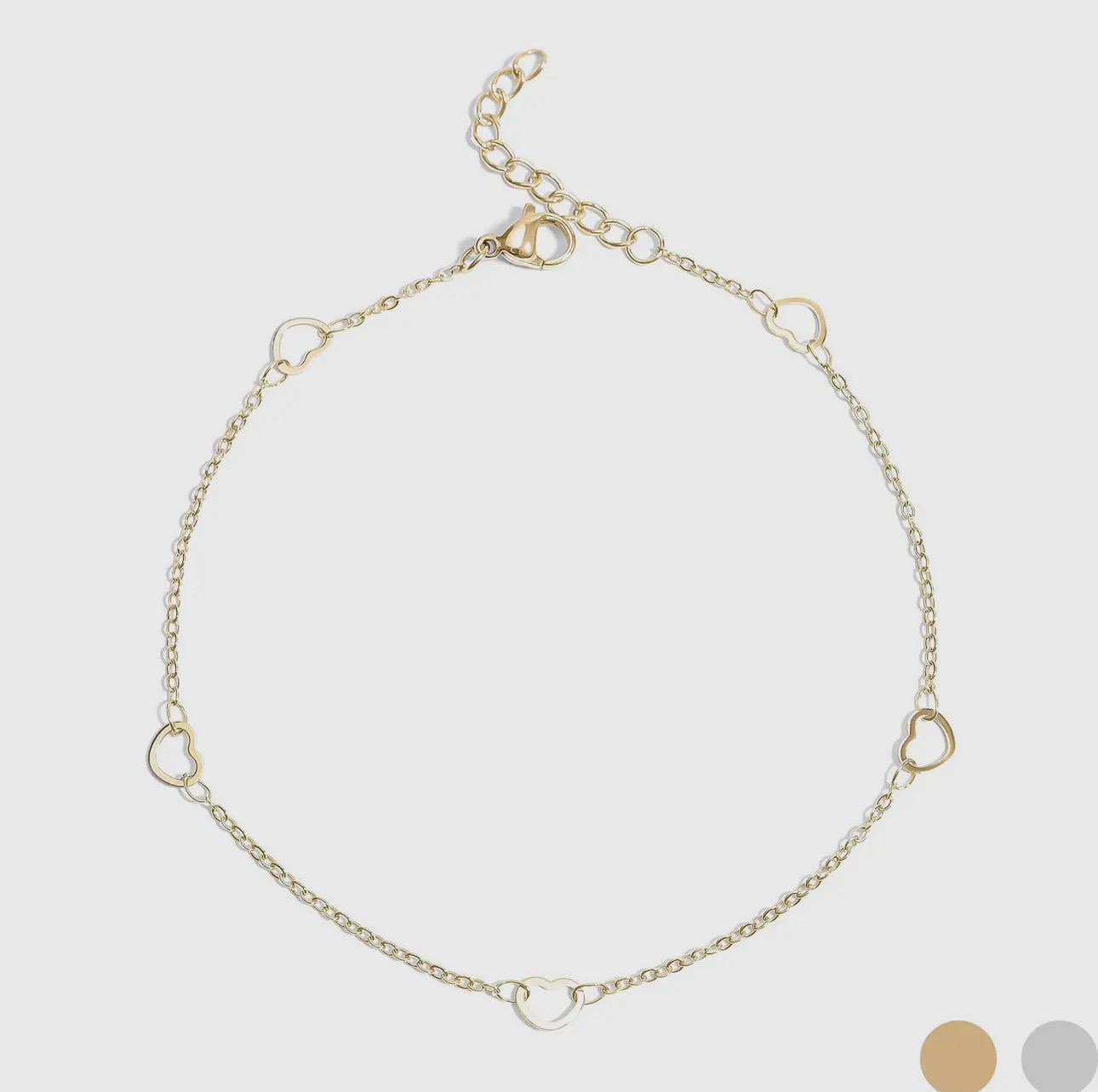 Hadley Heart Chain Anklet
