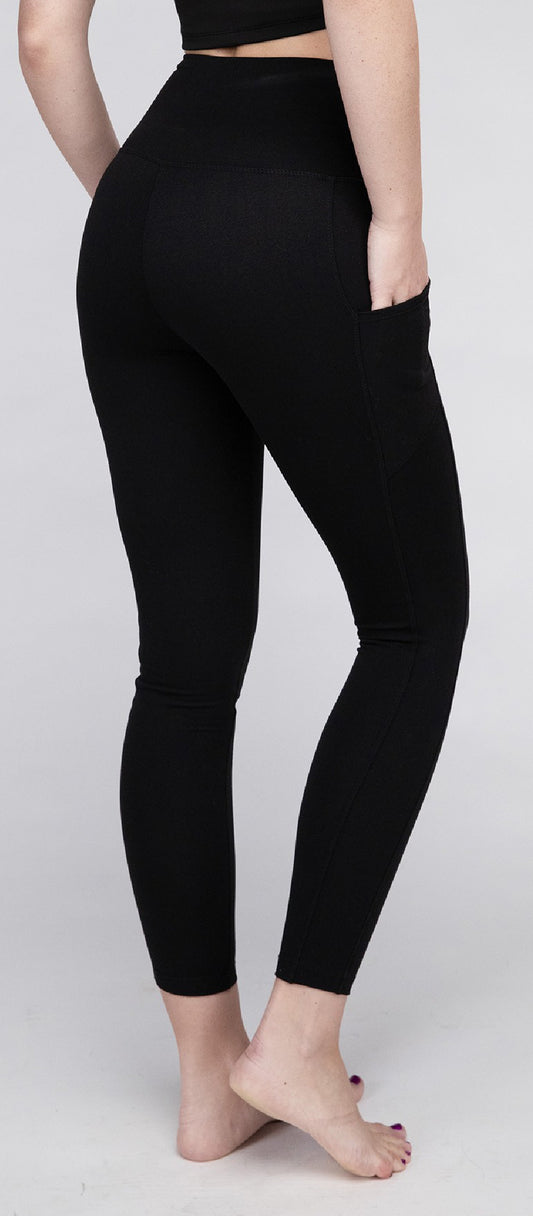 Zenana Pocket Full Length Leggings