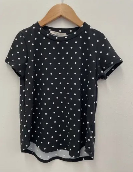 Little Girls Polka Dot Print Top