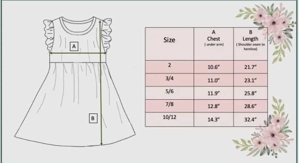 Kids Blush Dainty Floral Claire Spring Summer Flutter Dress