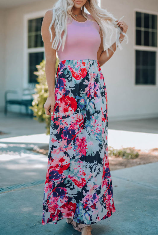 SALE—Floral Maxi Dress